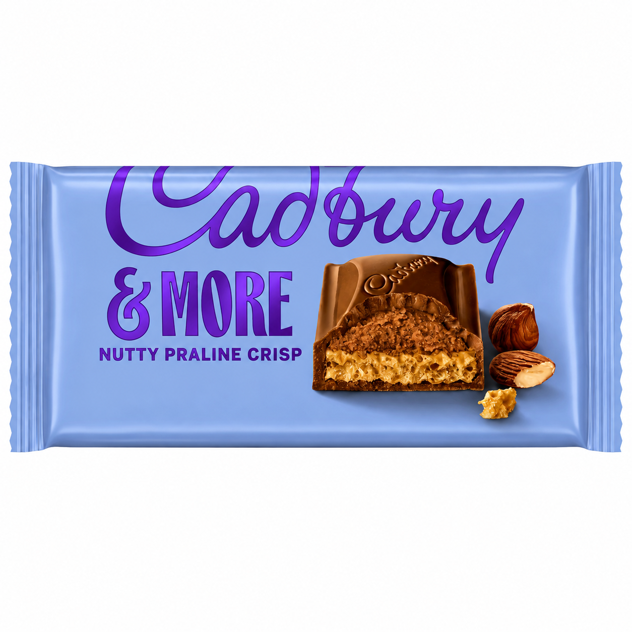 Cadbury Dairy Milk & More Nutty Praline Crisp 180g