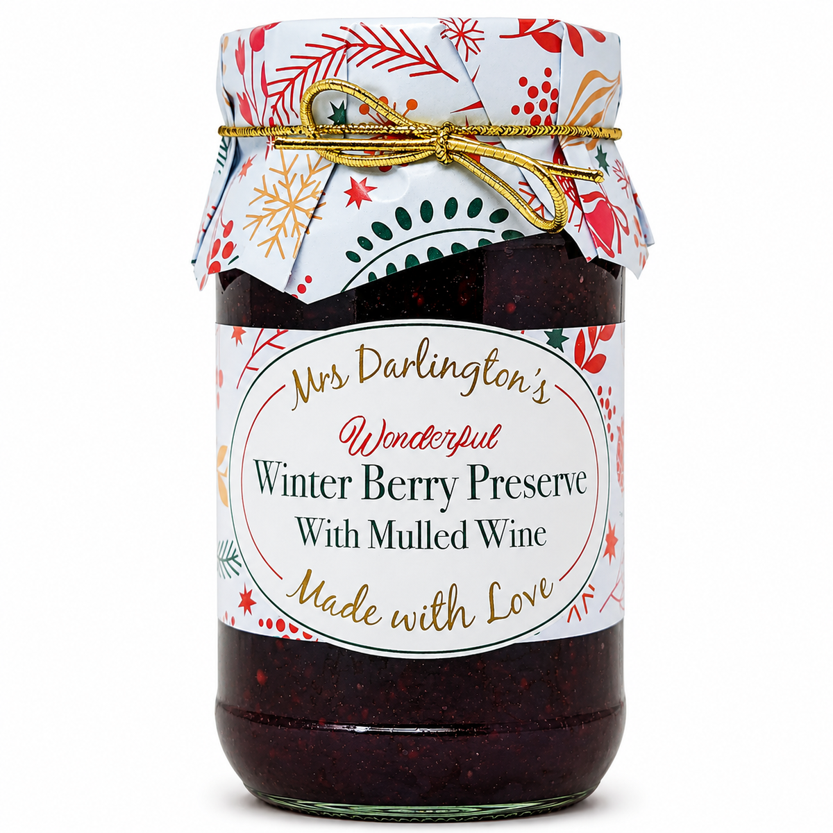 Mrs Darlington's Winter Berry Preserve with Mulled Wine 340g