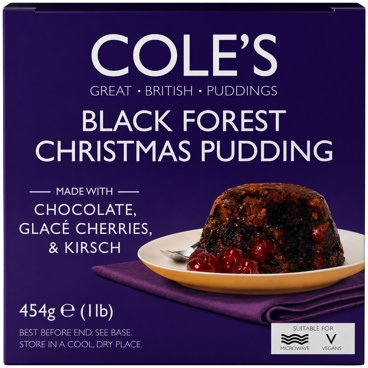 Cole's Black Forest Christmas Pudding 454g