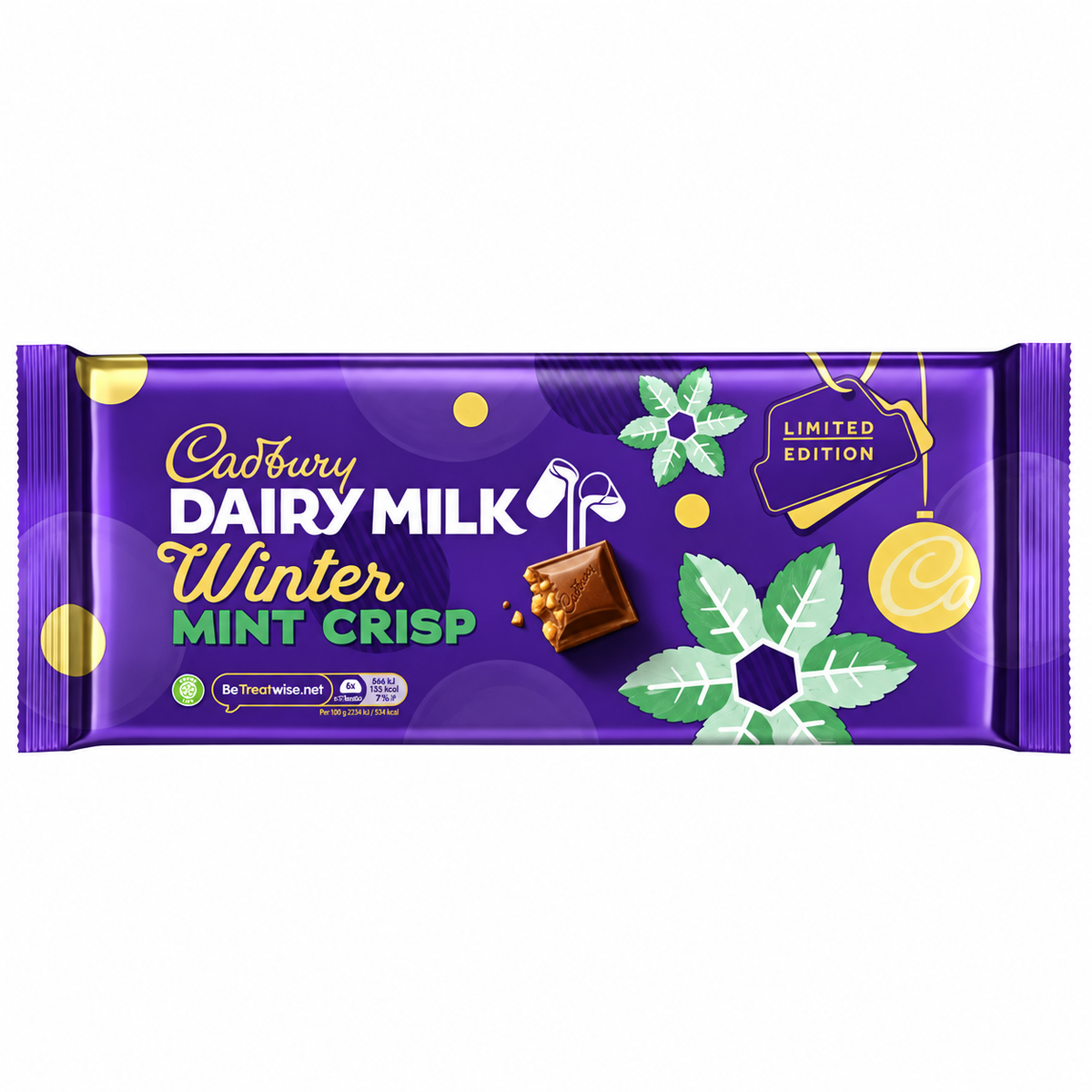 Cadbury Dairy Milk Winter Mint Crisp 350g