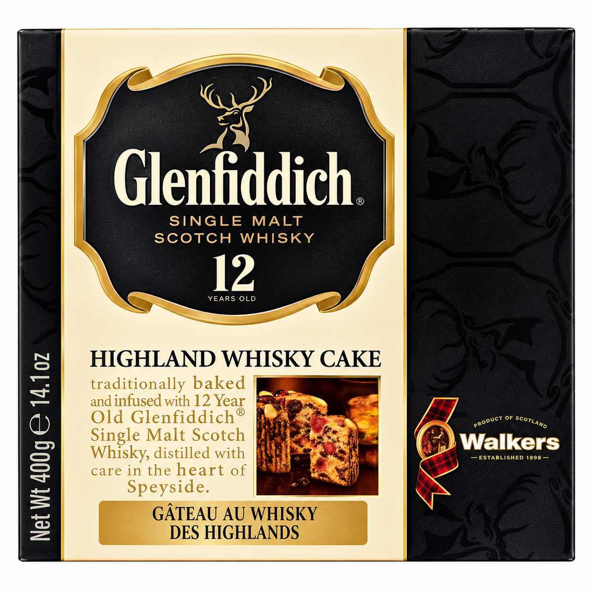 Walker's Glenfiddich Highland Whisky Cake 400g