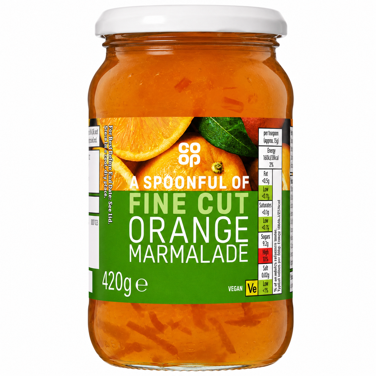 Co-Op Fine Cut Marmalade 420g