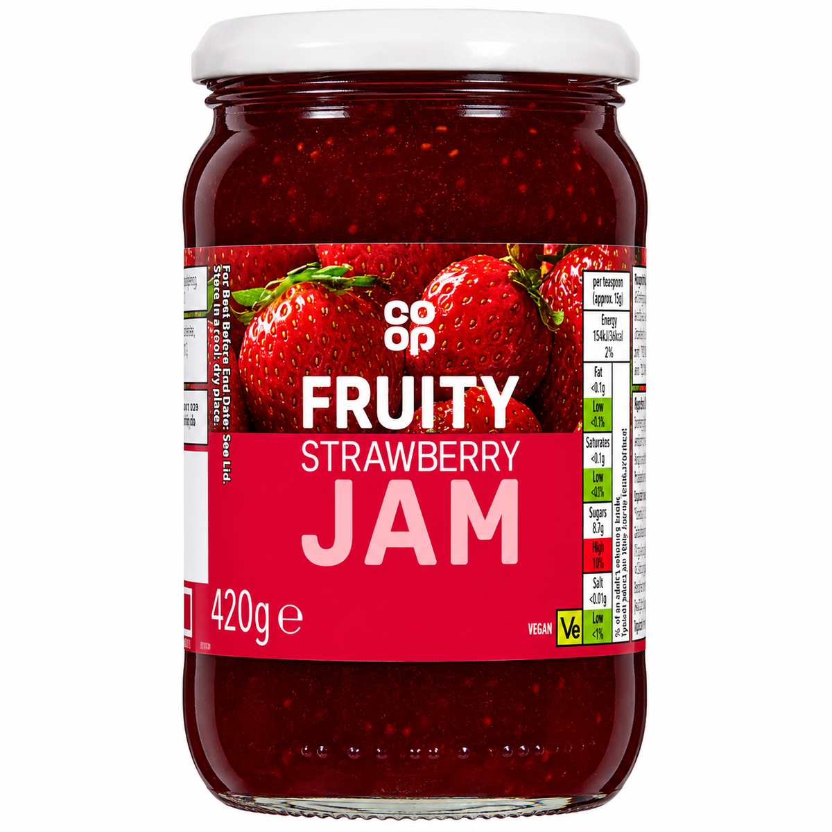 Co-Op Strawberry Jam 420g
