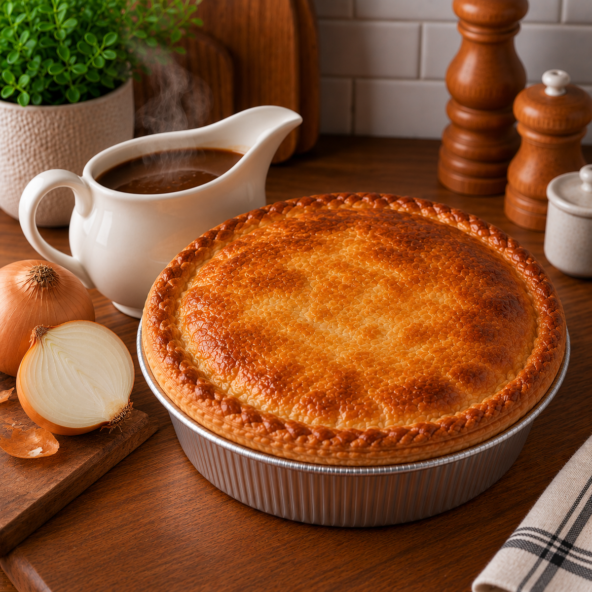 Steak & Onion Pie
