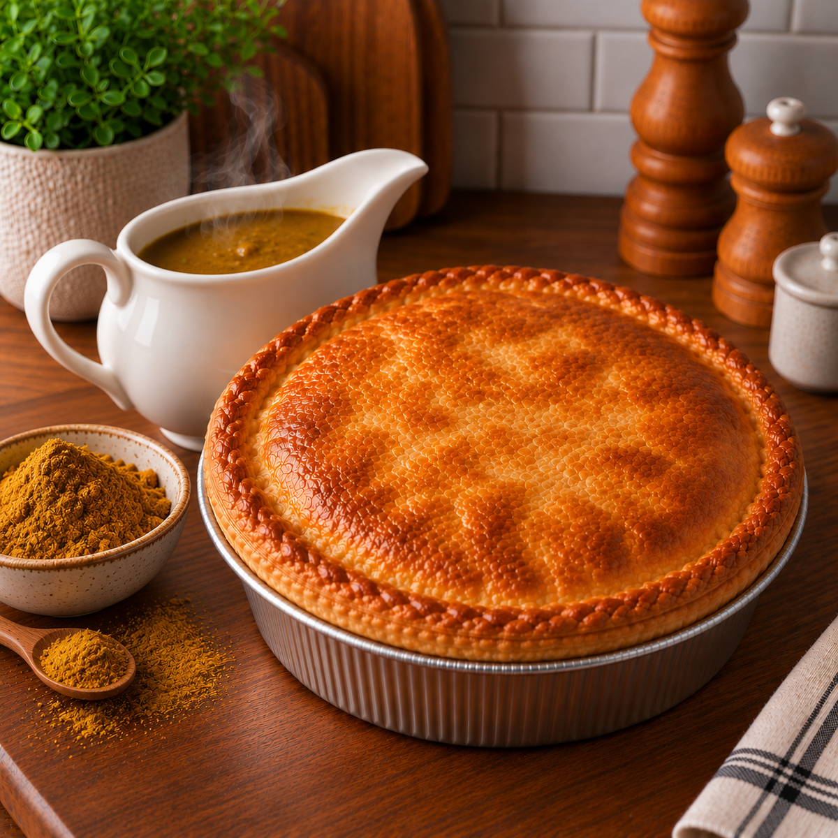 Chicken Curry Pie