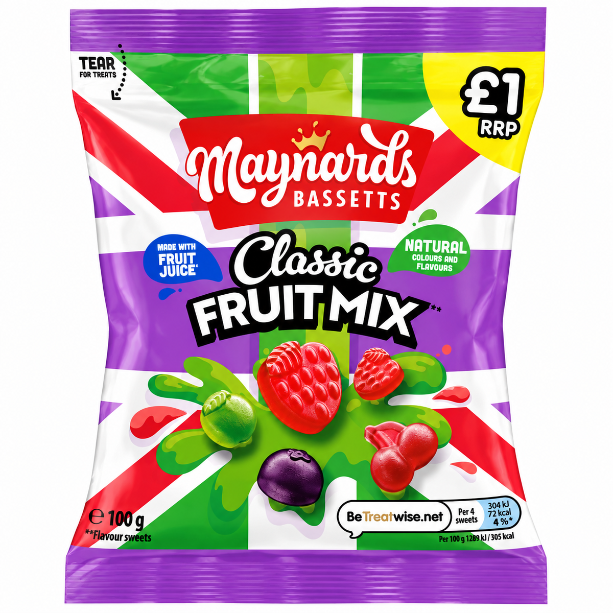 Maynard's Bassetts Classic Fruit Mix 100g