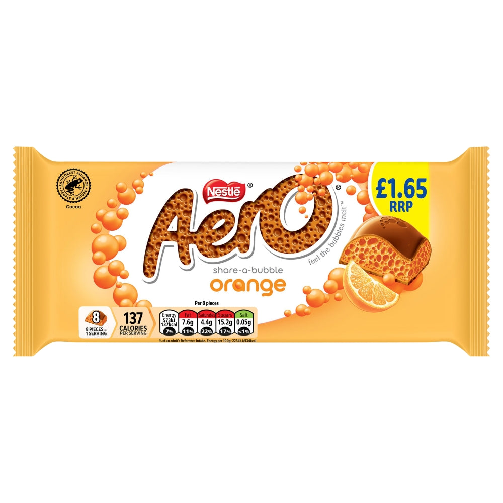 Nestlé Aero Orange Bar 90g
