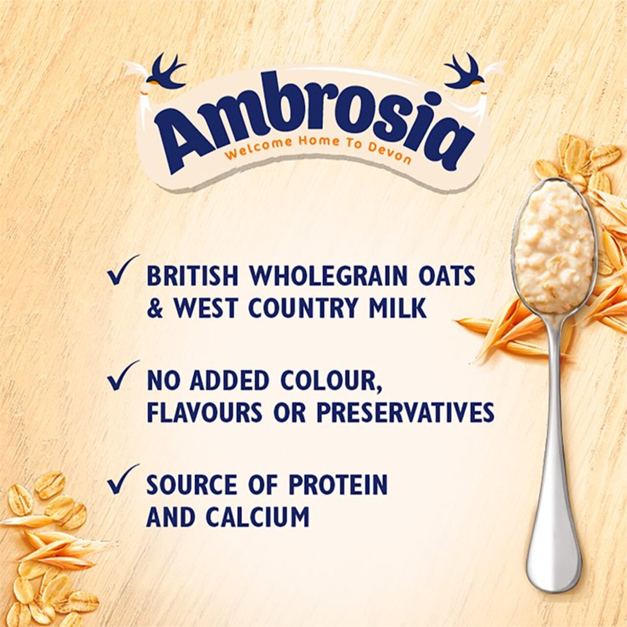 Ambrosia Ready to Eat Porridge Golden Syrup 210g