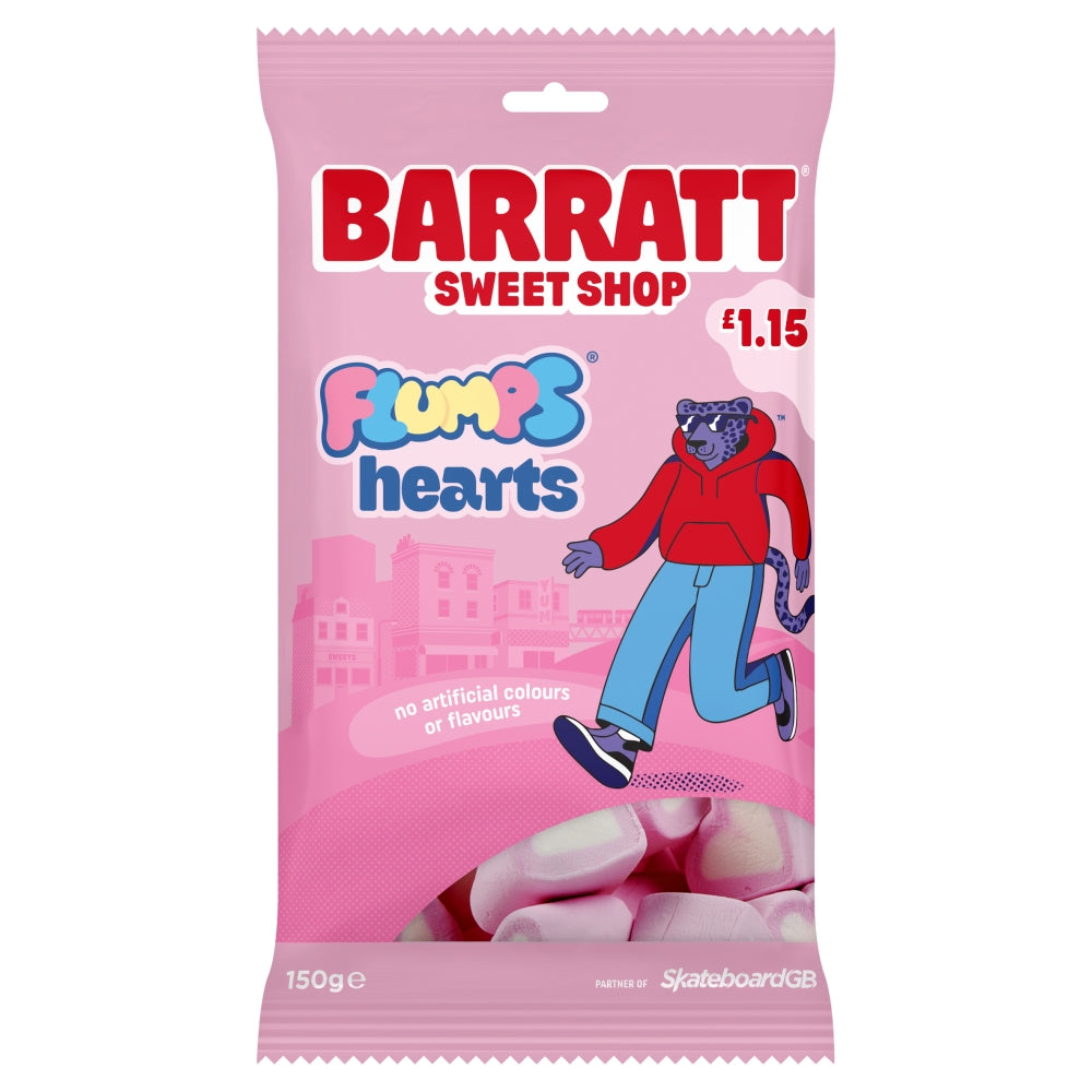 Barratt Sweet Shop Flumps Hearts 130g