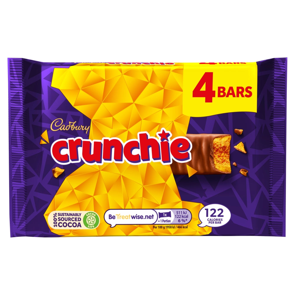 Cadbury Crunchie 4 Pack 104g