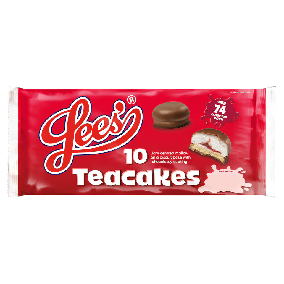 Lee's Teacakes 10 Pack 130g