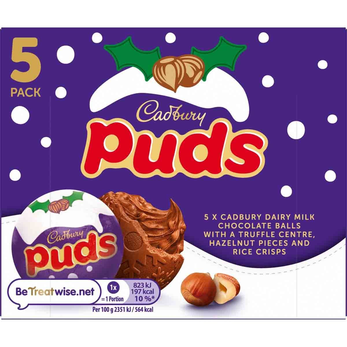 Cadbury Puds 5 Pack 175g