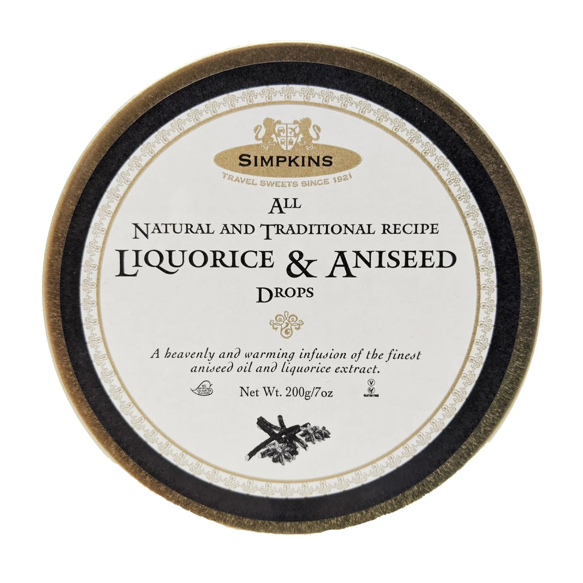 Simpkins Liquorice & Aniseed Drops 200g