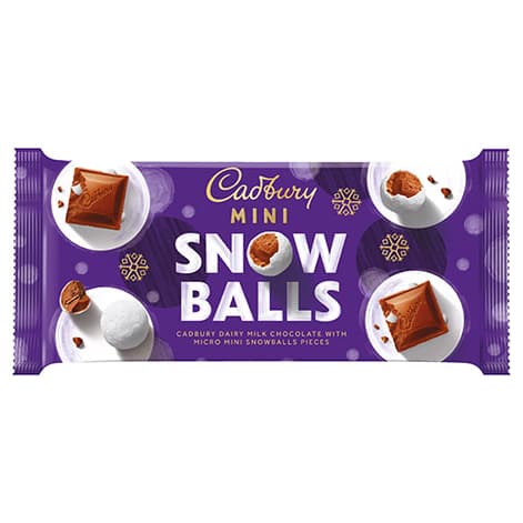 Cadbury Dairy Milk Mini Snowballs Bar 110g