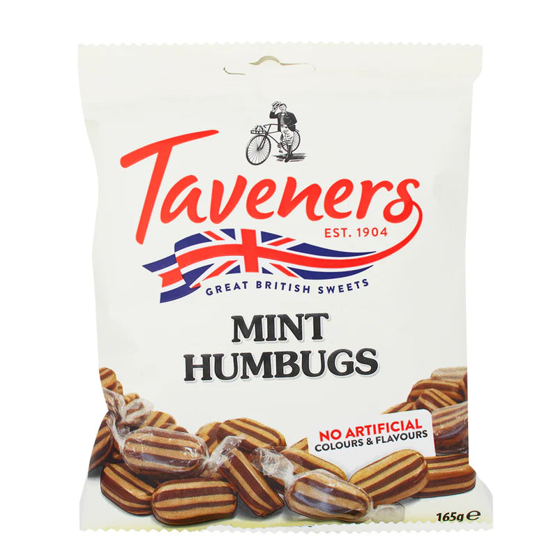 Taveners Mint Humbugs 165g