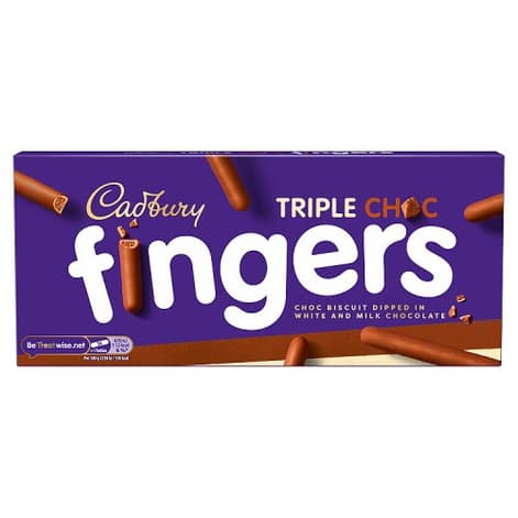 Cadbury Dairy Milk Triple Chocolate Fingers 110g