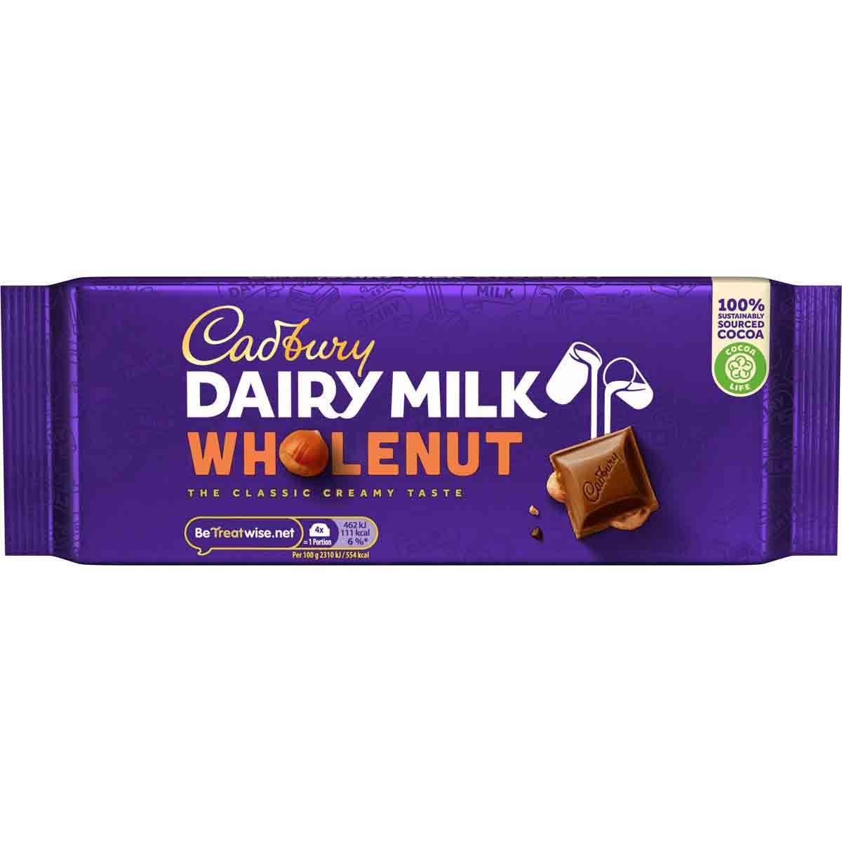 Cadbury Dairy Milk Wholenut 180g