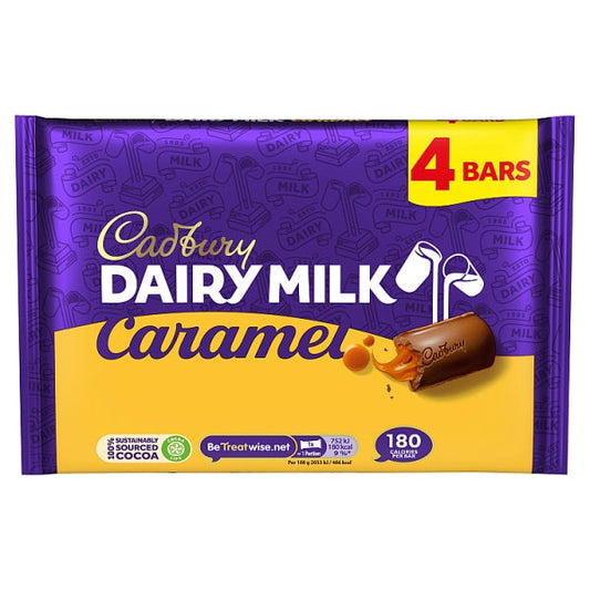 Cadbury Dairy Milk Caramel 4 Pack 148g