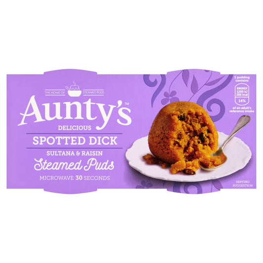 Aunty's Spotted Dick 2 Pack 190g