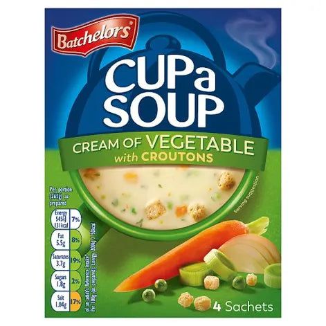 Batchelor's Cream of Vegetable Soup 4 Pack 122g