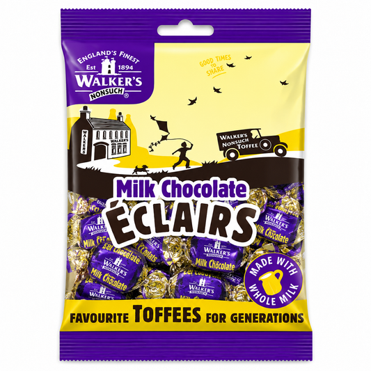 Walker's Nonsuch Milk Chocolate Eclairs 150g