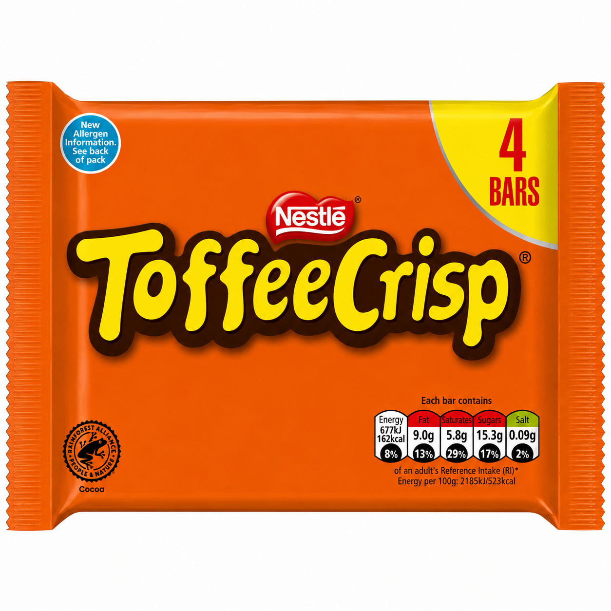 Nestlé Toffee Crisp 4 Pack 124g