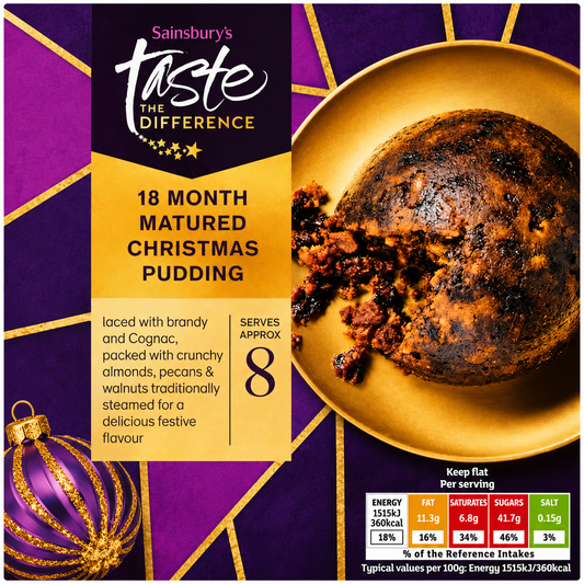 Sainsbury's Taste The Difference 18 Month Matured Christmas Pudding 800g