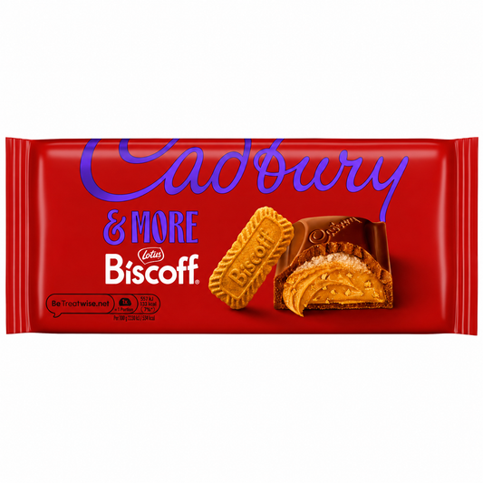 Cadbury Dairy Milk & More Biscoff 195g