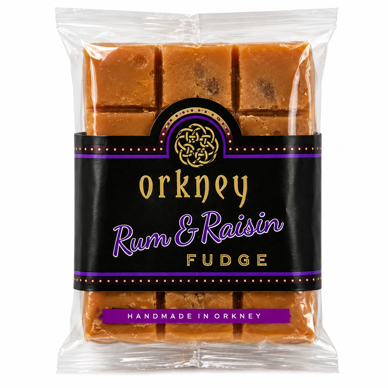 Orkney Rum & Raisin Fudge 100g