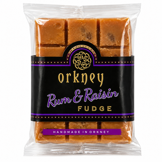 Orkney Rum & Raisin Fudge 100g