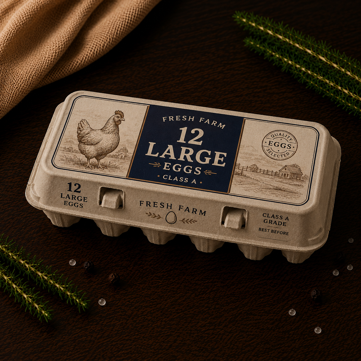 1 Dozen Fresh Farm Eggs