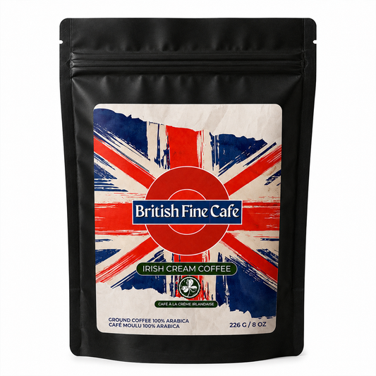 British Fine Café Irish Cream Ground Coffee 226g