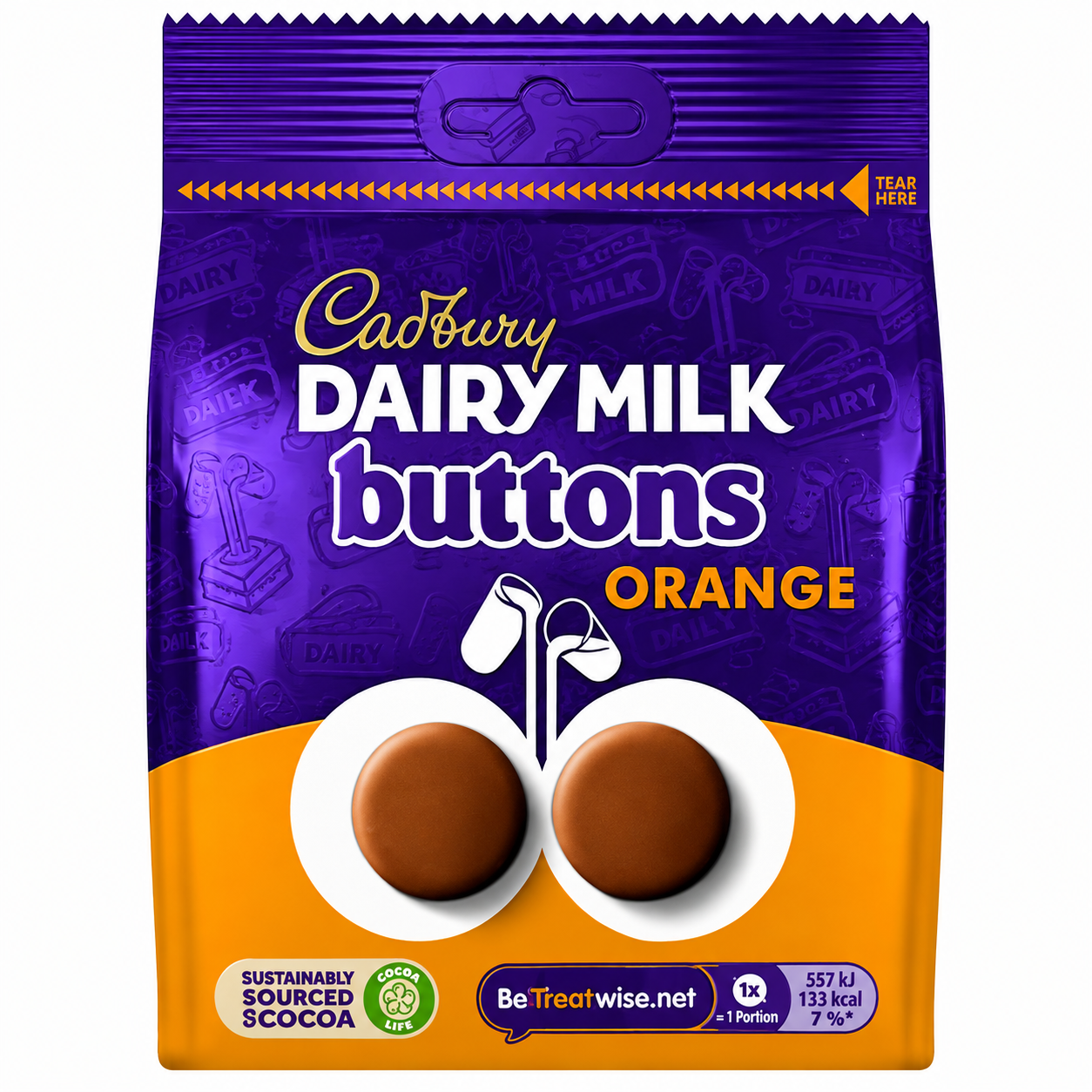 Cadbury Dairy Milk Orange Buttons 85g
