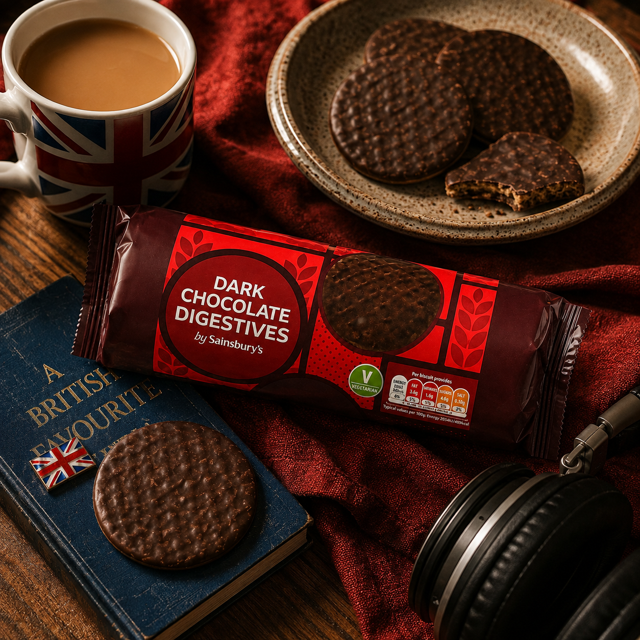 Sainsbury's Dark Chocolate Digestives 300g