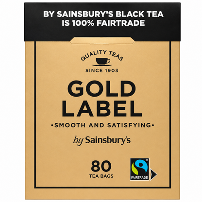 Sainsbury's Gold Label Fairtrade Tea 80's 250g