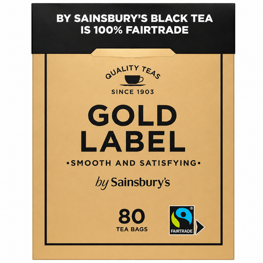 Sainsbury's Gold Label Fairtrade Tea 80's 250g