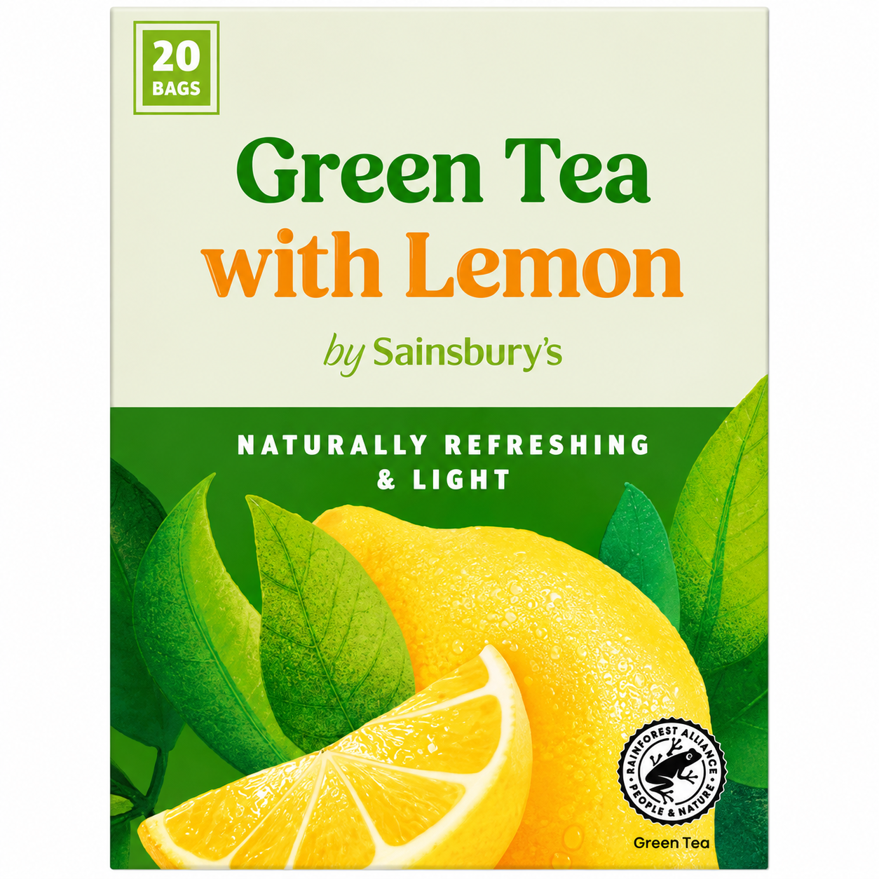 Sainsbury's Green Tea With Lemon 20's 38g