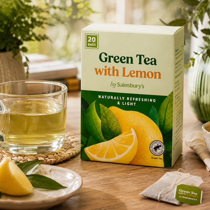 Sainsbury's Green Tea With Lemon 20's 38g