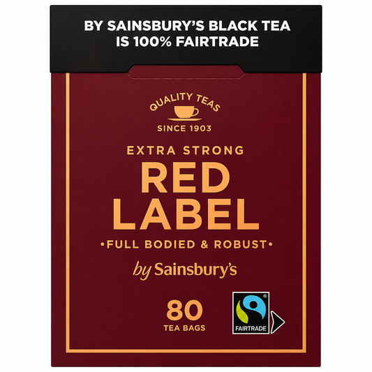 Sainsbury's Extra Strong Red Label Fairtrade Tea 80's 250g