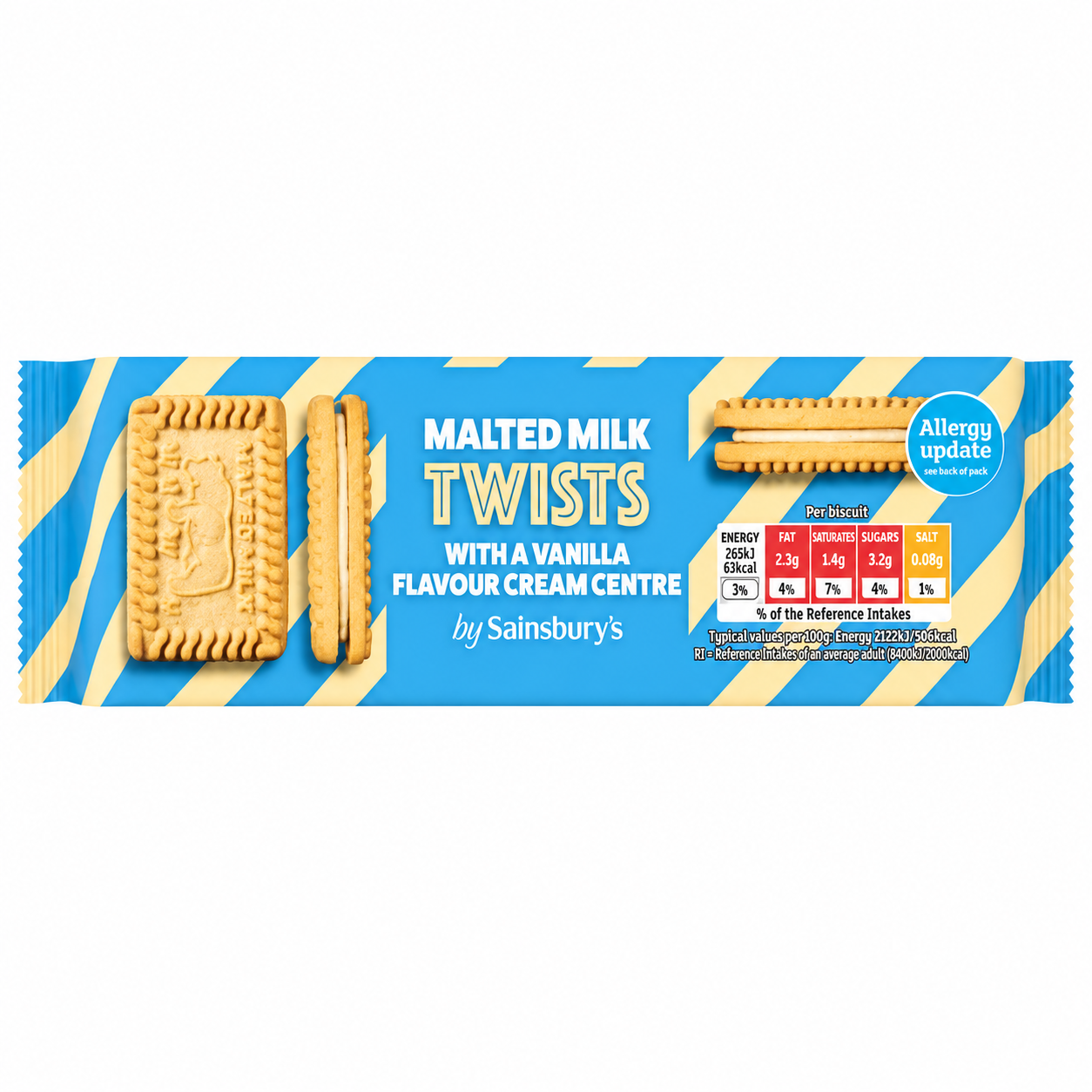 Sainsbury's Malted Milk Twists 150g