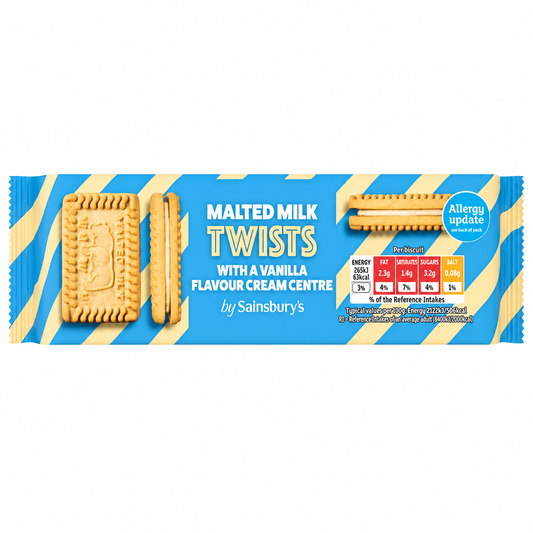 Sainsbury's Malted Milk Twists 150g