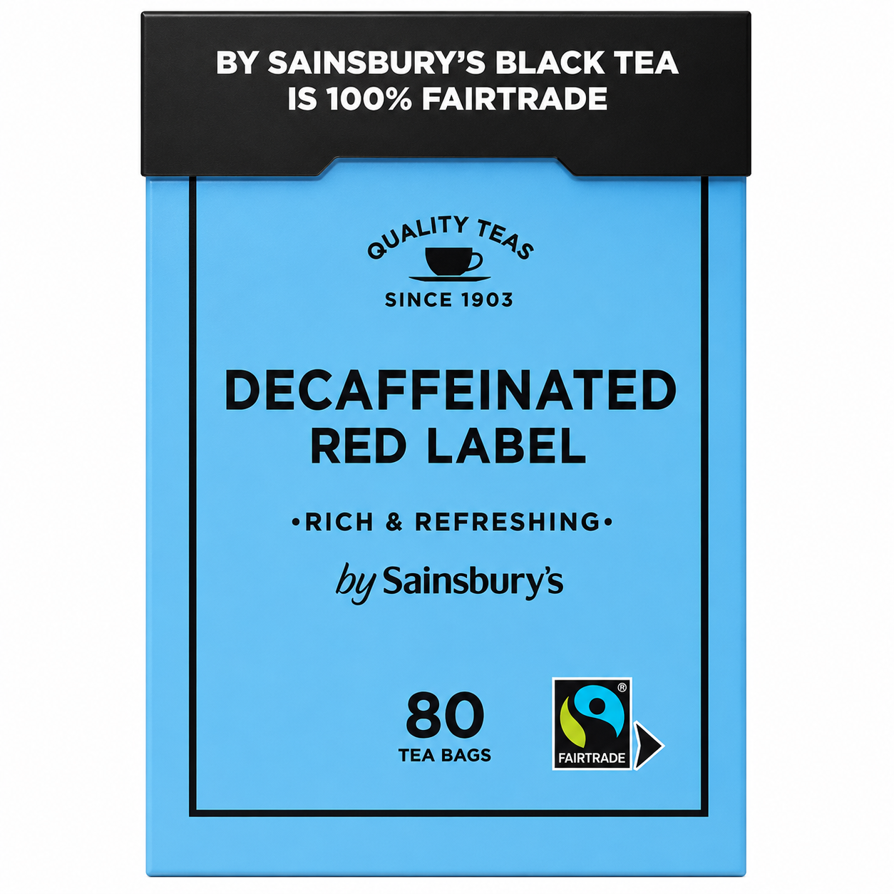 Sainsbury's Red Label Fairtrade Decaf Tea 80's 250g