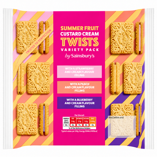 Sainsbury's Custard Creams Variety Pack 450g