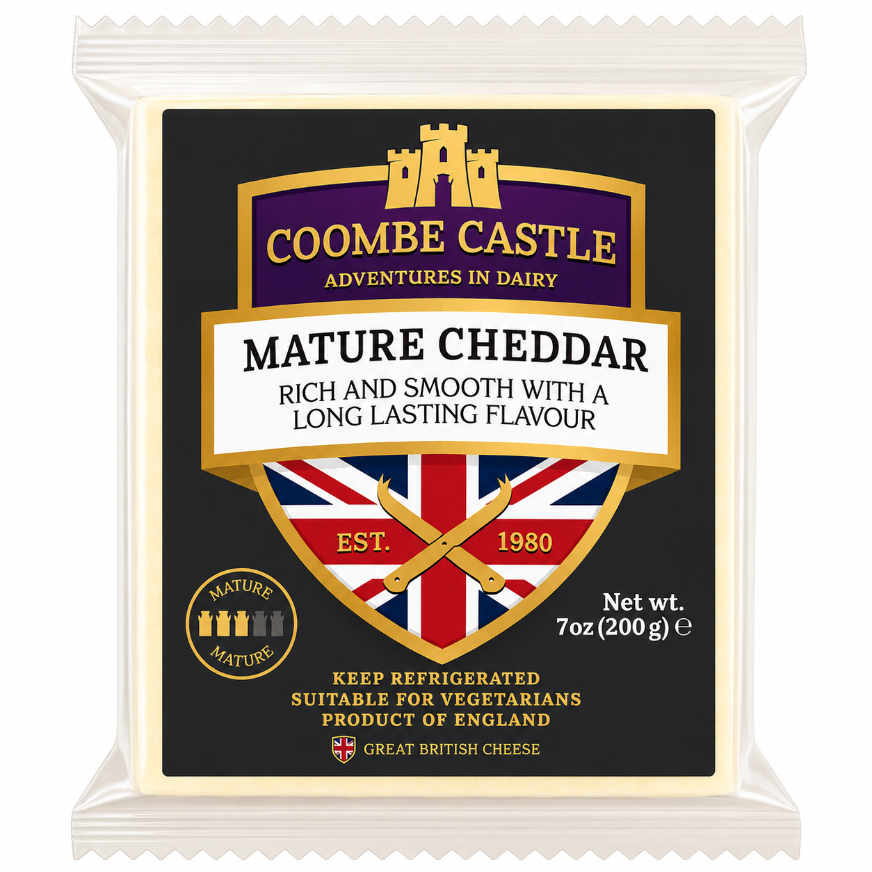 Coombe Castle Mature Cheddar 200g