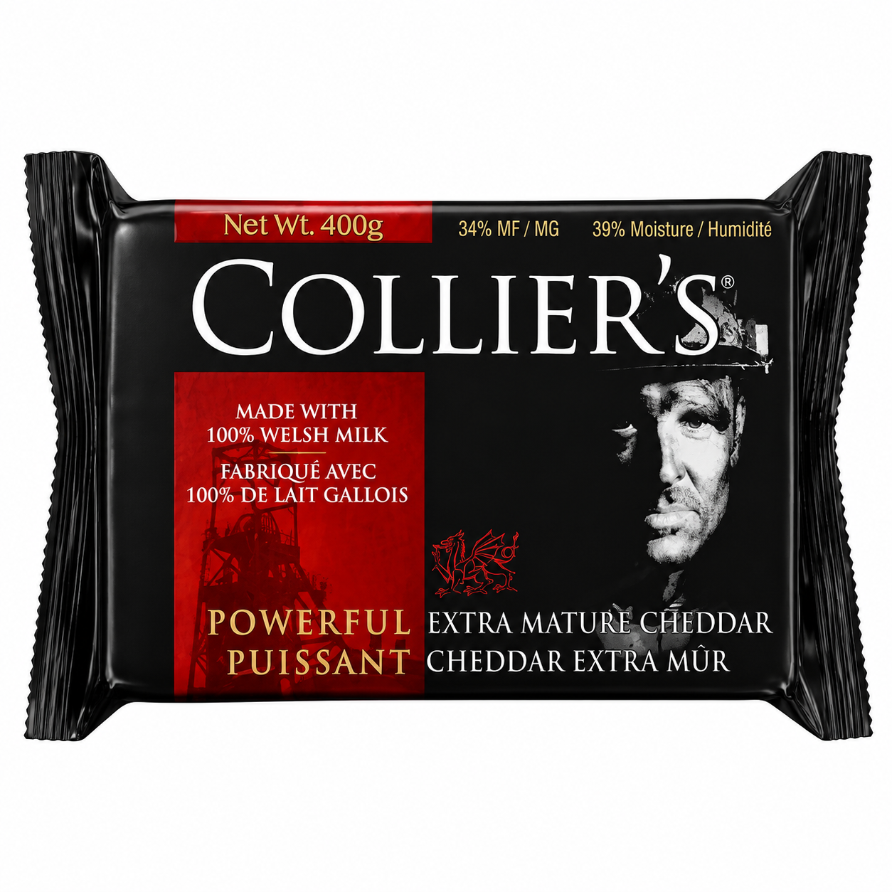 Colliers Powerful Extra Mature Cheddar 400g