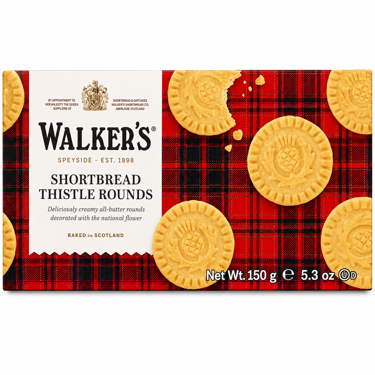 Walker's Shortbread Thistle Rounds 150g