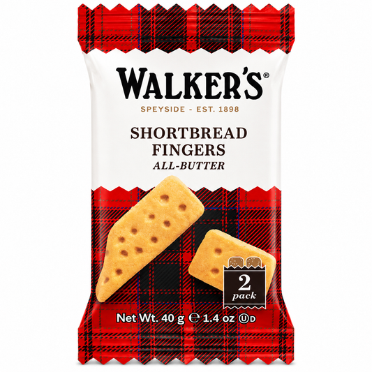 Walker's Shortbread Fingers 2 Pack 40g