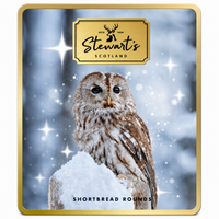 Stewarts Owl Shortbread Tin 400g