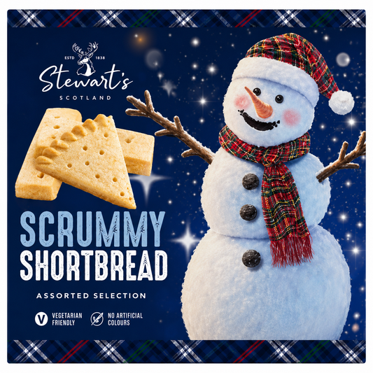 Stewarts Snowman Shortbread Carton 360g