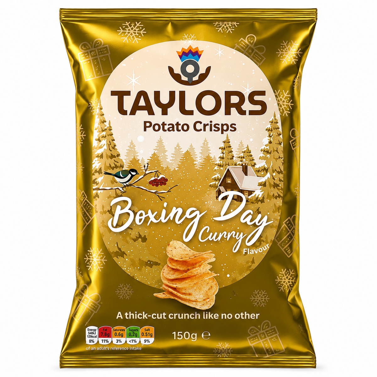 Taylors Boxing Day Curry Crisps 150g